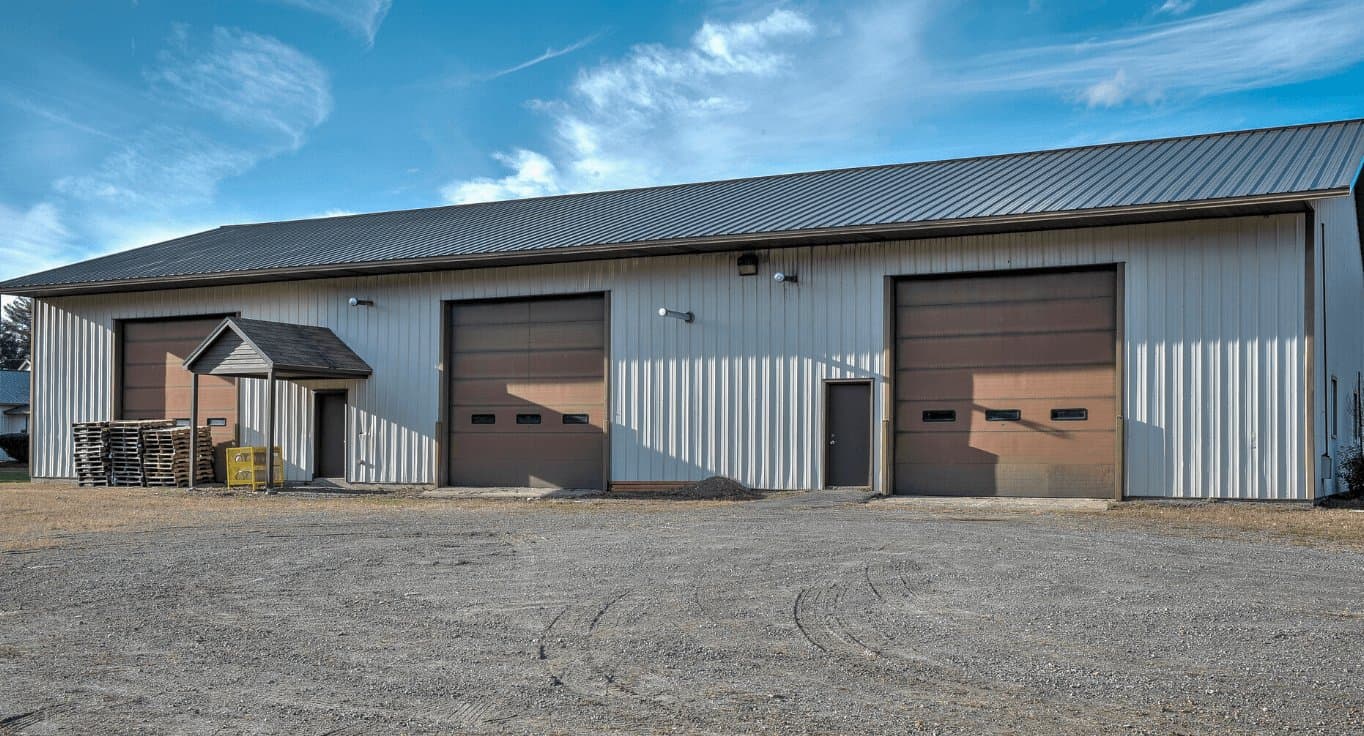 Contractor unloading at a small-bay industrial unit